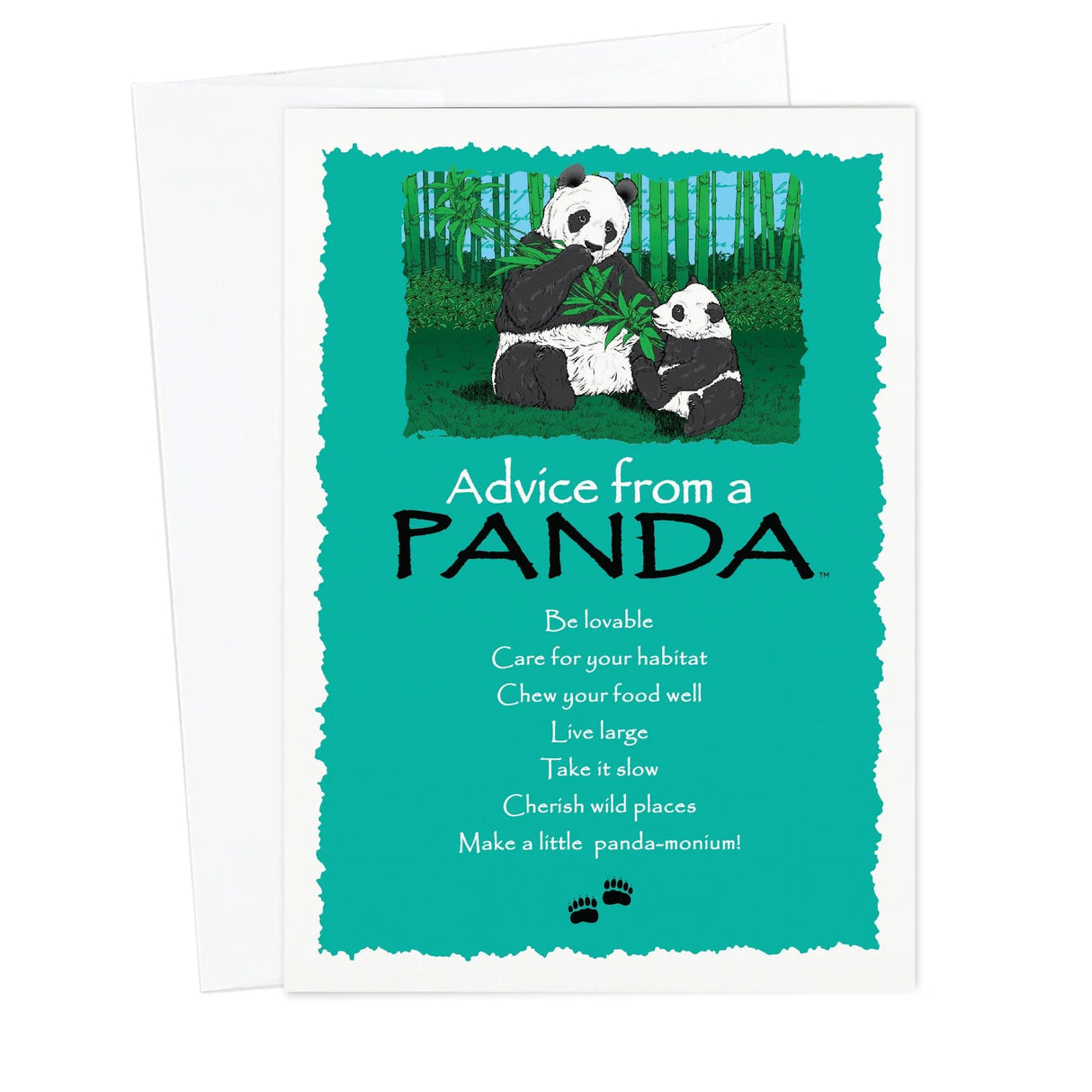 Advice from a Panda Blank Card
