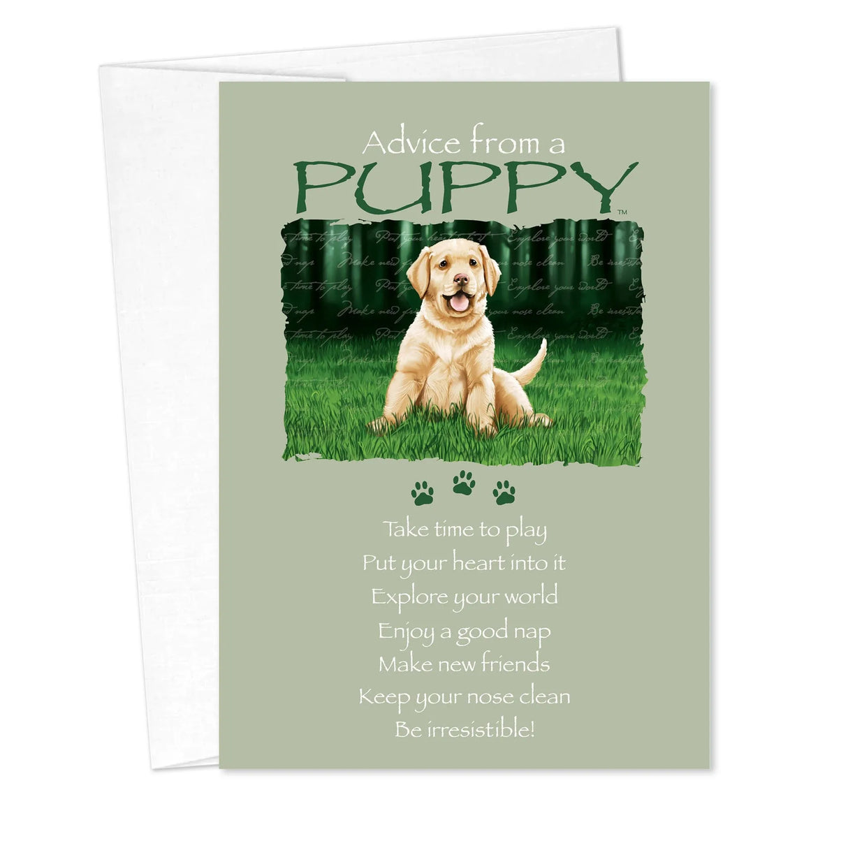 Advice from a Puppy Greeting Card