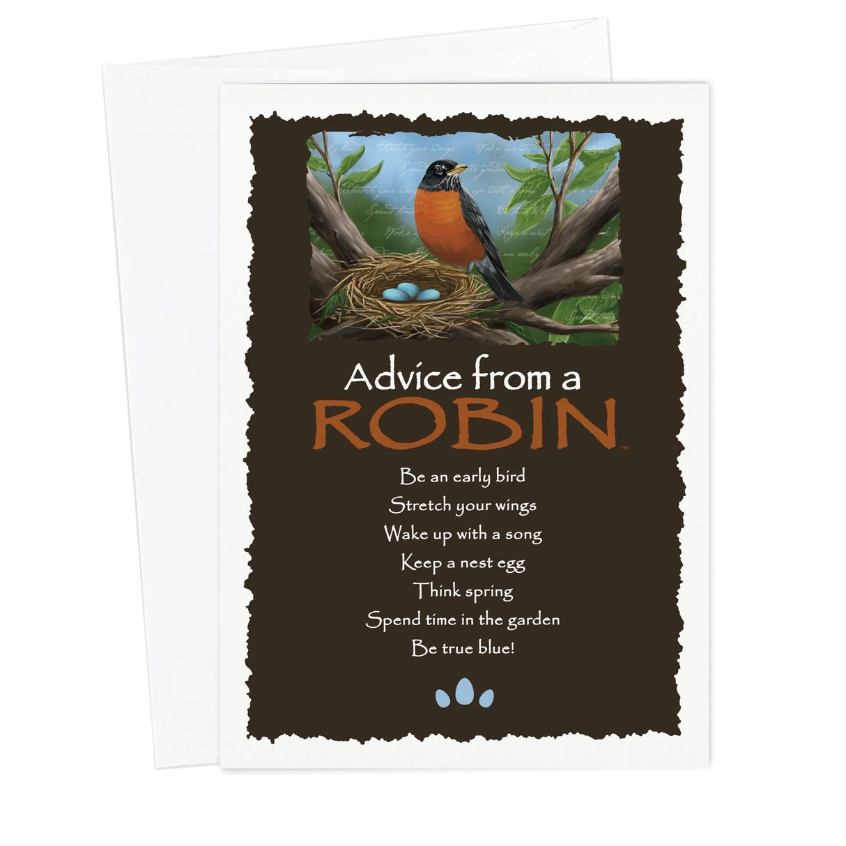 Advice from a Robin Blank Card