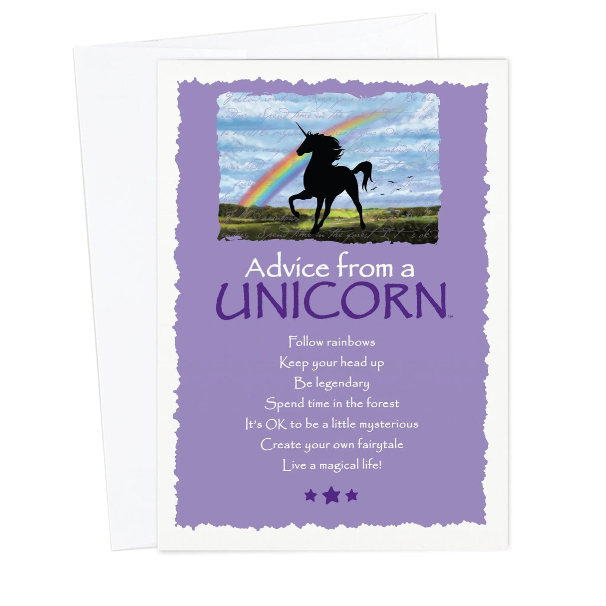 Advice from a Unicorn Blank Card