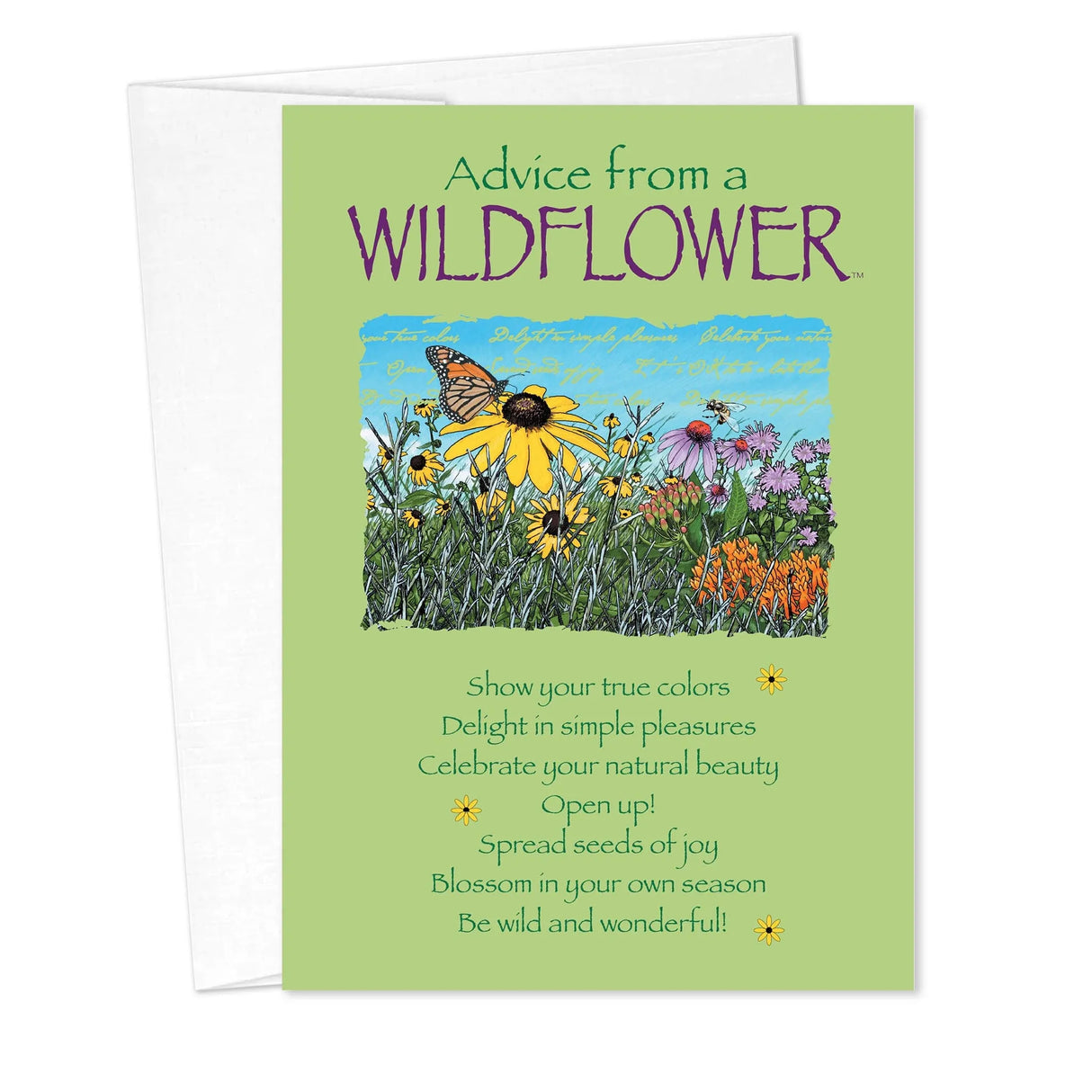 Advice from a Wildflower Birthday Card