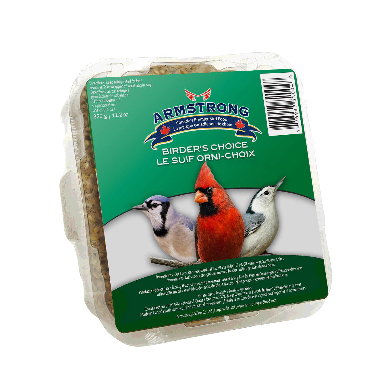 Armstrong Birder's Choice Suet Cake, 320g – Urban Nature Store