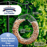 Armstrong Wreath-Shaped Peanut Coil Feeder, Black