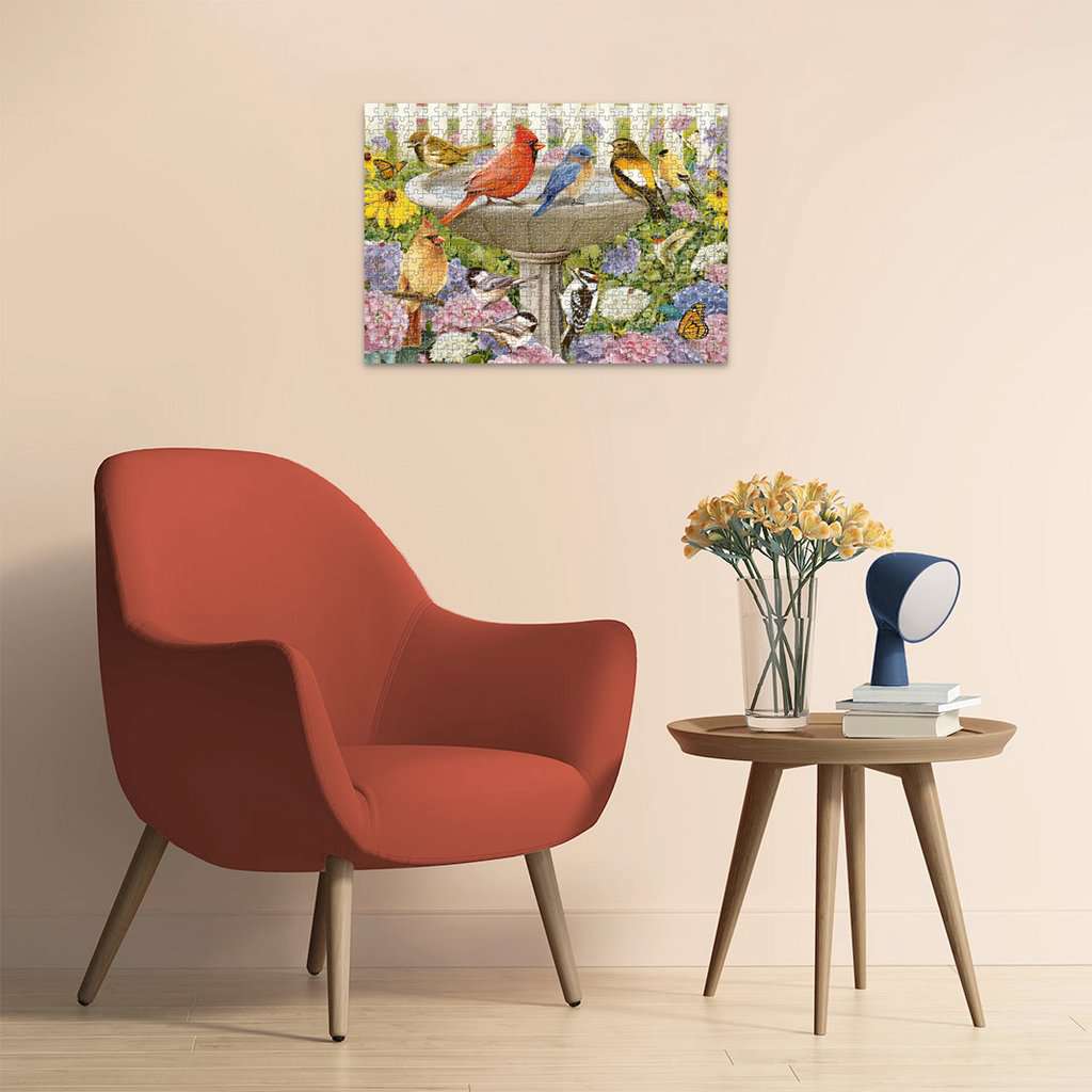 At the Birdbath 500pc Puzzle – Urban Nature Store