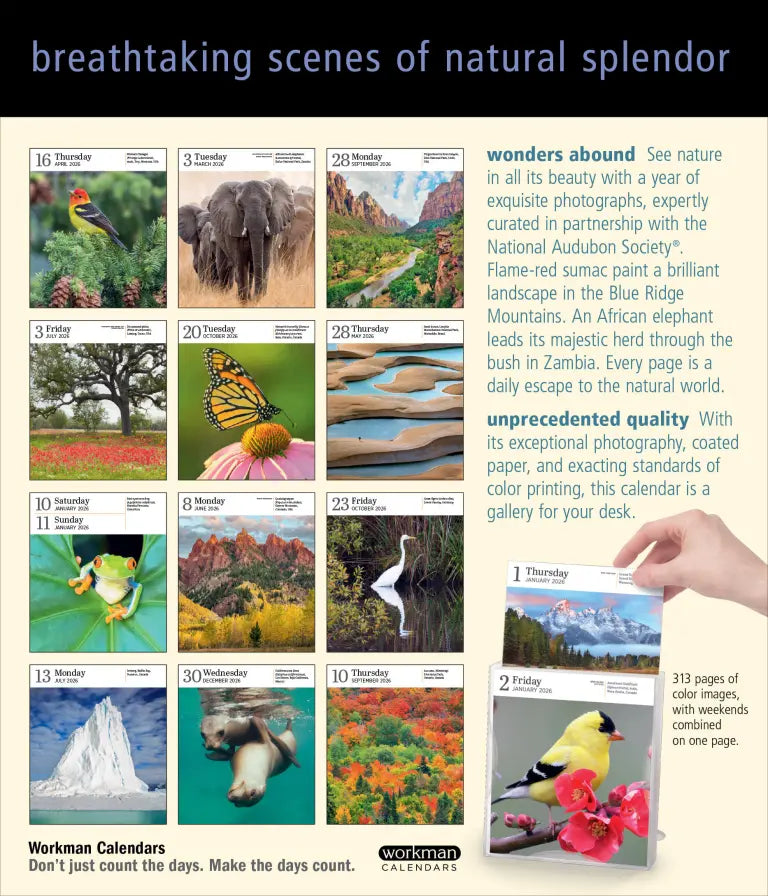 Audubon Nature Page-A-Day Gallery Calendar 2026