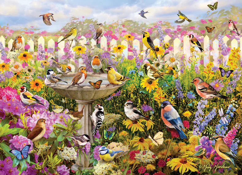 Backyard Bird Bath 1000pc Puzzle