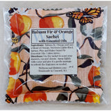 Balsam Fir & Orange Sachet with Essential Oils- Butterflies