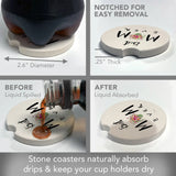 Best Mom Ever Absorbent Stone Car Coaster