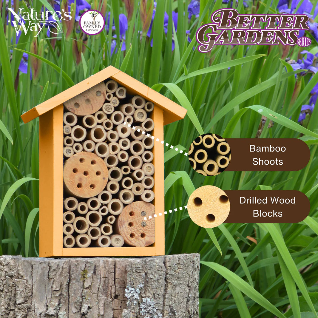 Better Gardens Pollinator House, Yellow