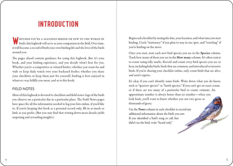 Birder's Log Book, Portable