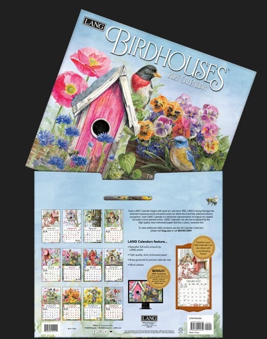 Birdhouses 2027 Calendar