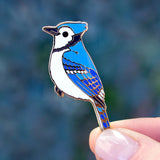 Blue Jay Bird Enamel Pin