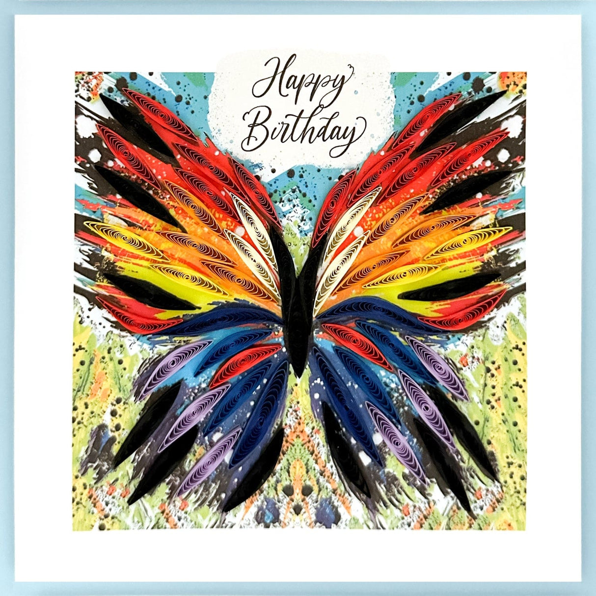 Butterfly Paint Birthday Card