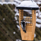 Cedar Tail-Prop Suet Feeder