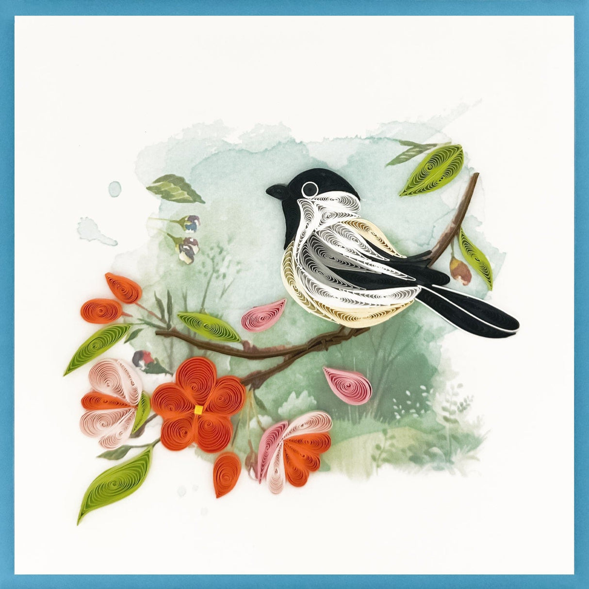Chickadee on Branch Blank Card
