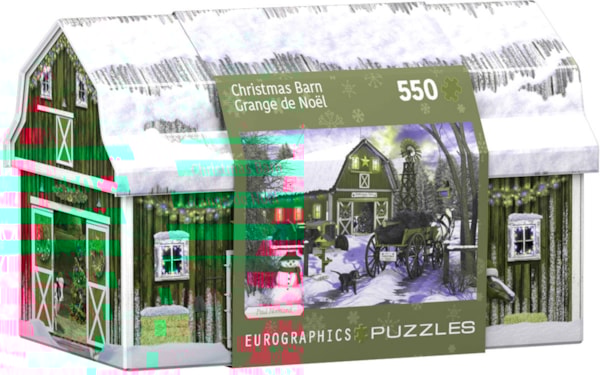 Christmas Barn Tin 550pc Puzzle