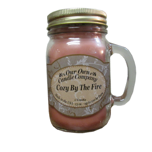 Cozy By The Fire Mason Jar Candle