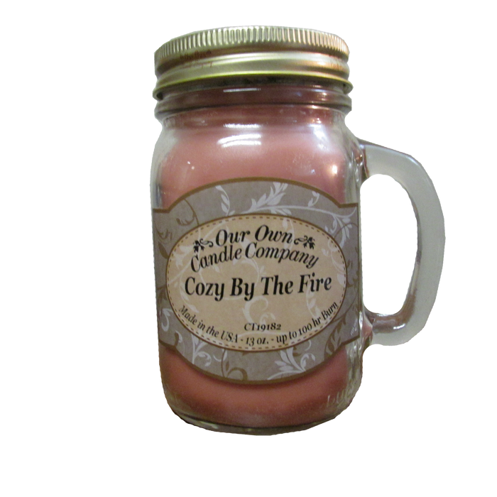 Cozy By The Fire Mason Jar Candle