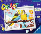 CreArt Lovely Budgies, Painting by Numbers