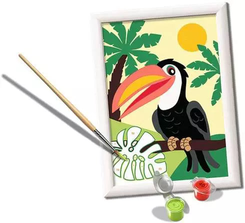CreArt Toucan in Jungle, Painting by Numbers