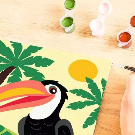 CreArt Toucan in Jungle, Painting by Numbers