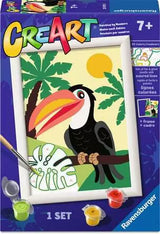 CreArt Toucan in Jungle, Painting by Numbers