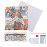 Crystal Art Card Kit, Kissing Robins