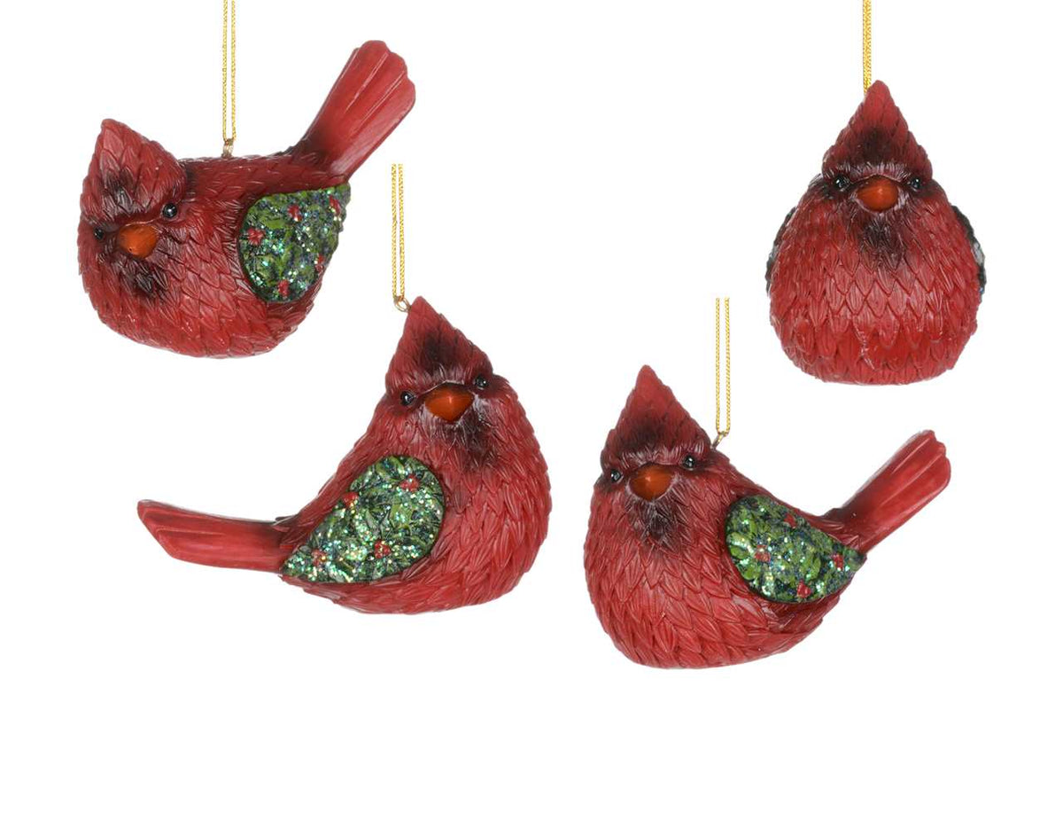 3.5 Inch Cardinal Christmas Ornament - 1 Piece, Assorted Designs