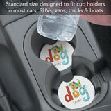 Dog Lover Absorbent Stone Car Coaster