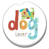 Dog Lover Absorbent Stone Car Coaster