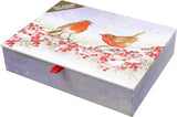 English Robins in Winter Deluxe Boxed Holiday Cards