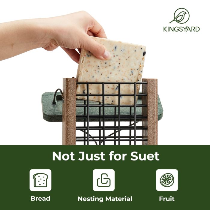 Extended Tail Prop Suet Feeder for Woodpeckers