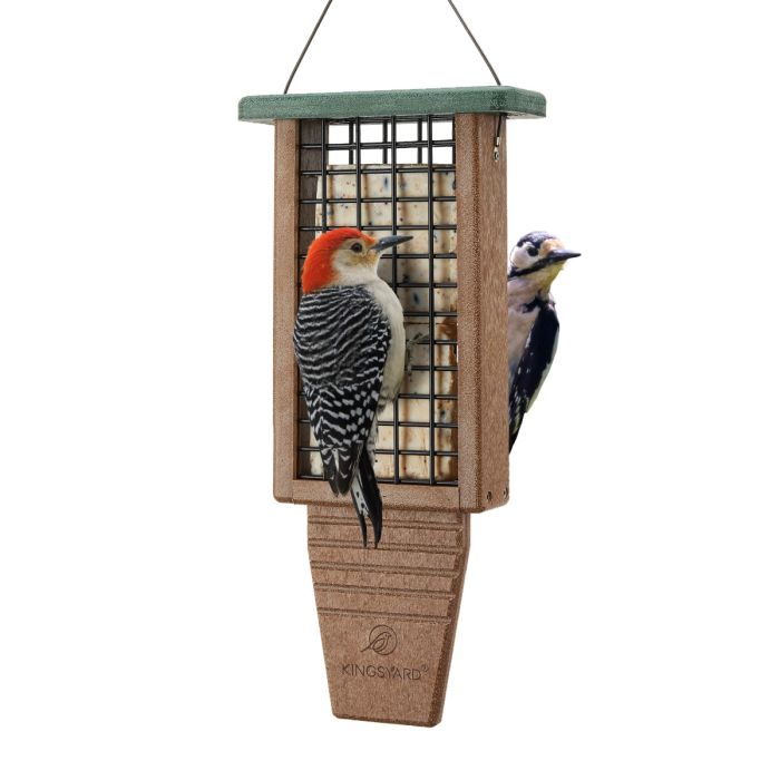 Extended Tail Prop Suet Feeder for Woodpeckers
