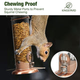 Extra Sturdy Tube Bluebird Mealworm Feeder, Antique Copper