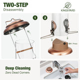 Extra Sturdy Tube Bluebird Mealworm Feeder, Antique Copper