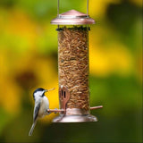 Extra Sturdy Tube Bluebird Mealworm Feeder, Antique Copper