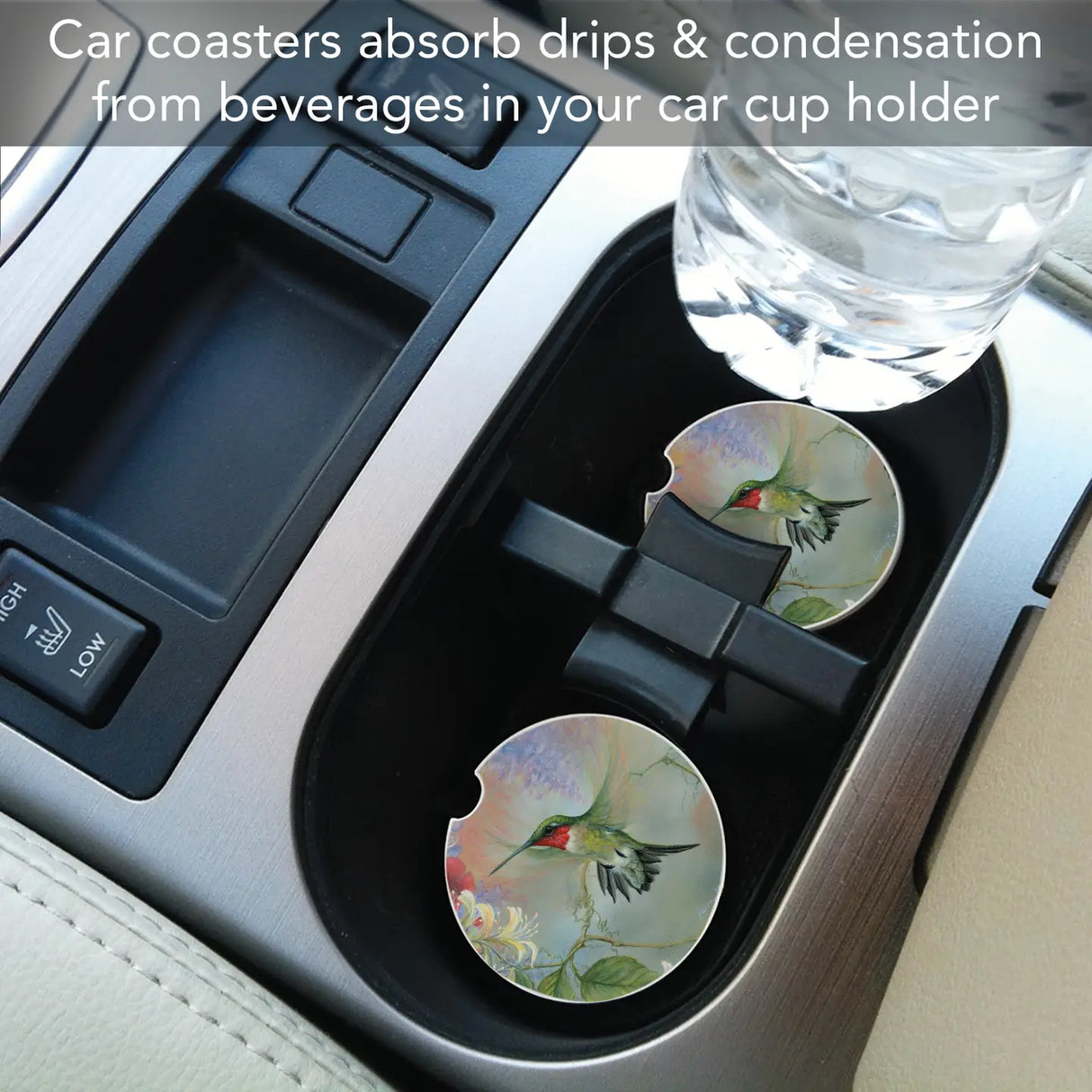 Feathered Friend Stone Car Coaster