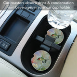 Feathered Friend Stone Car Coaster