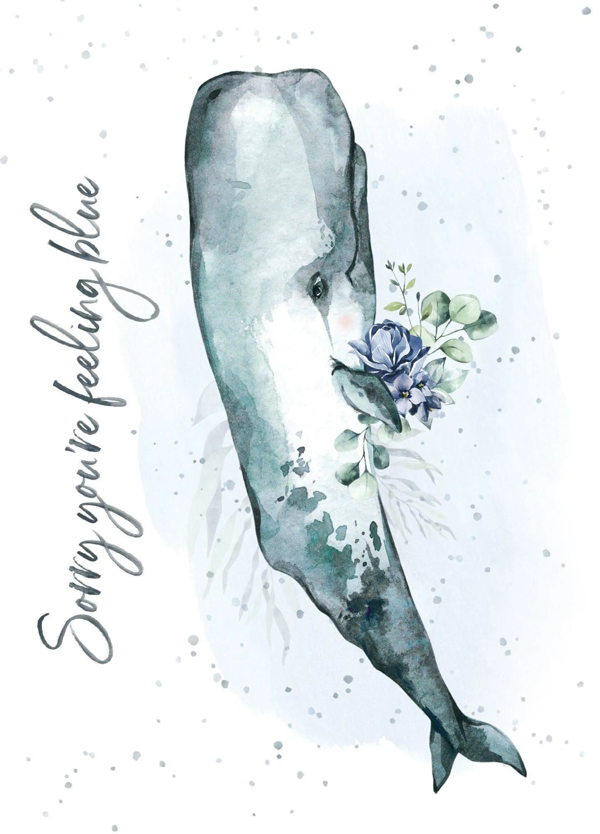 Feeling Blue Get Well Card