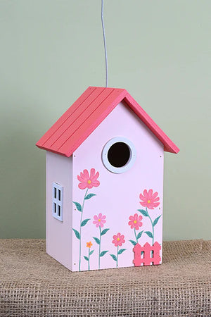 Garden Shed Bird House, Pink