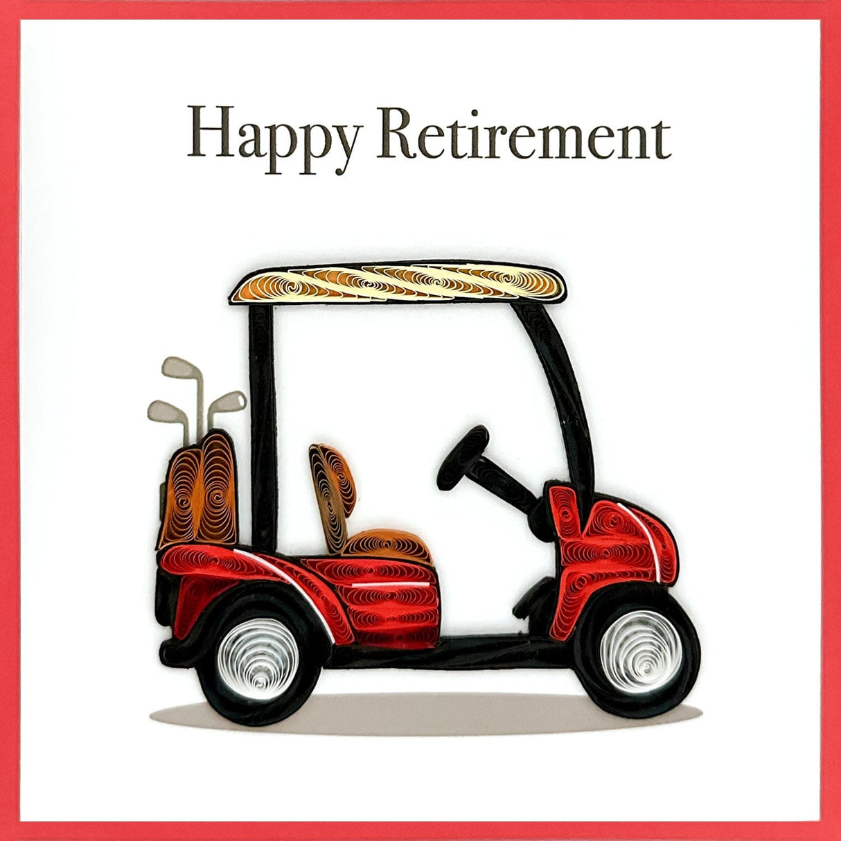 Golf Cart Retirement Card