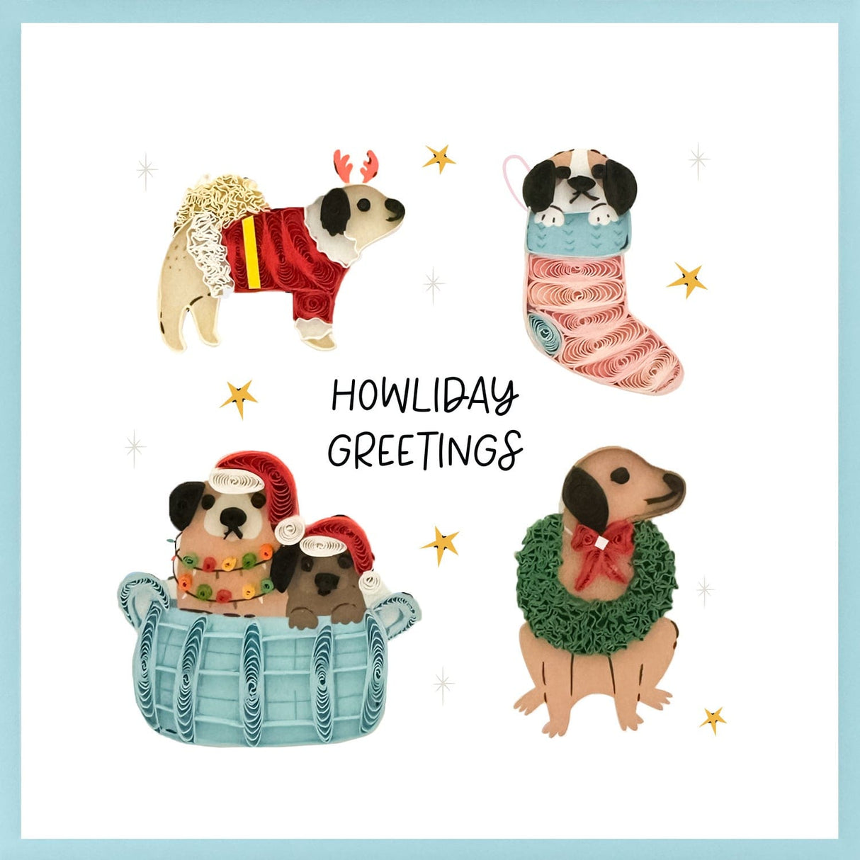 Howliday Geetings Holiday Card