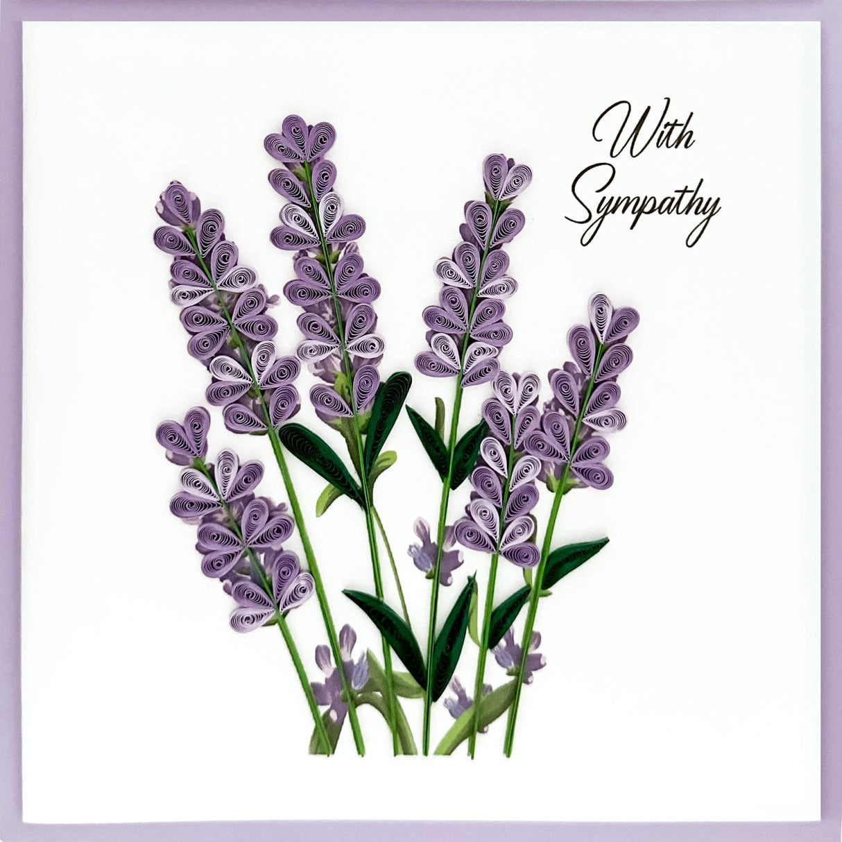 Lilac Bouquet Sympathy Card