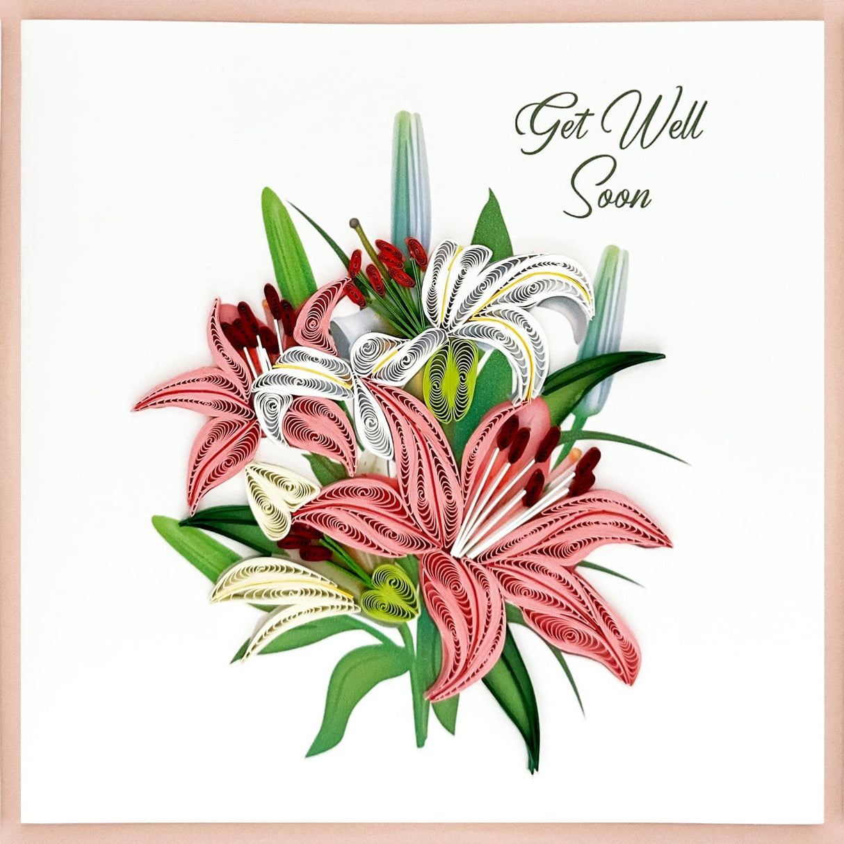 Lily Bouquet Get Well Soon Card