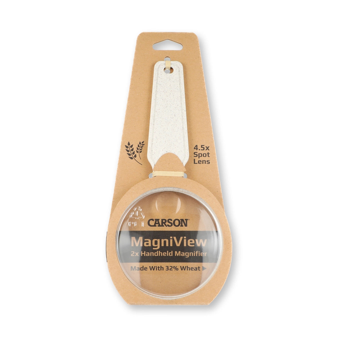 Magniview Wheat Magnifier 2x with 4.5x Spot Magnifying Glass