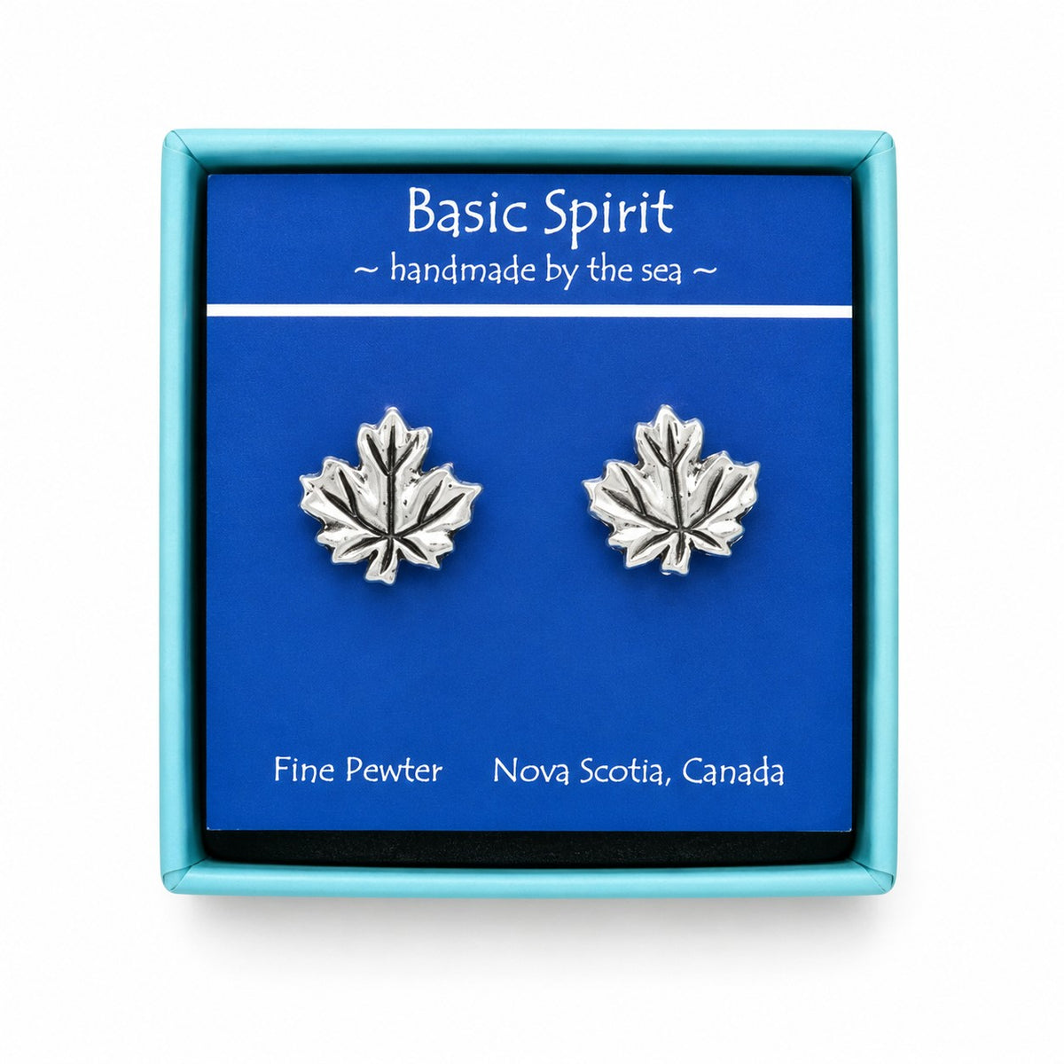 Maple Leaf Studded Earrings