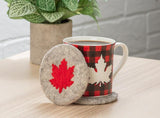 Maple Leaf Wool Coaster