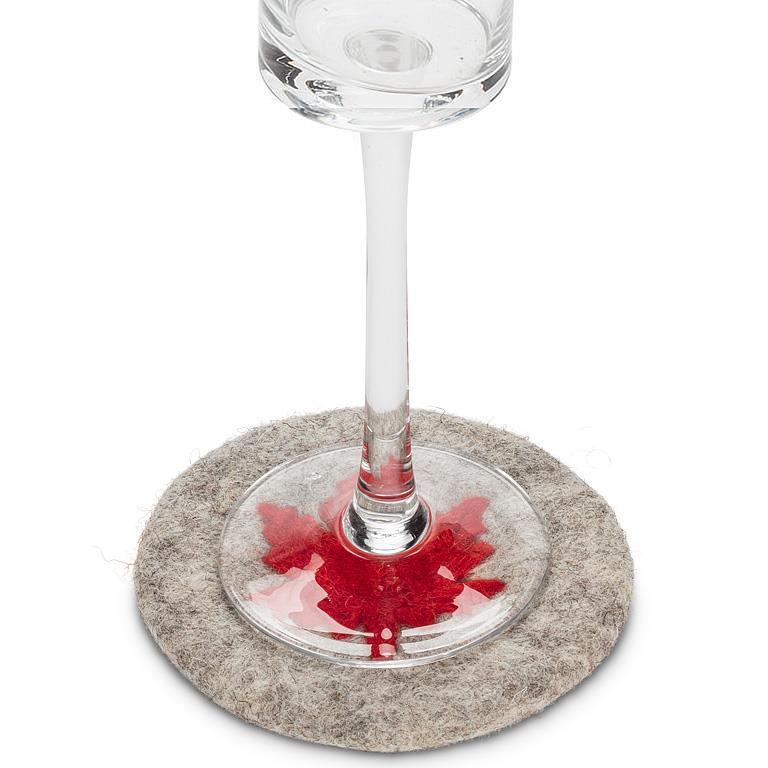 Maple Leaf Wool Coaster