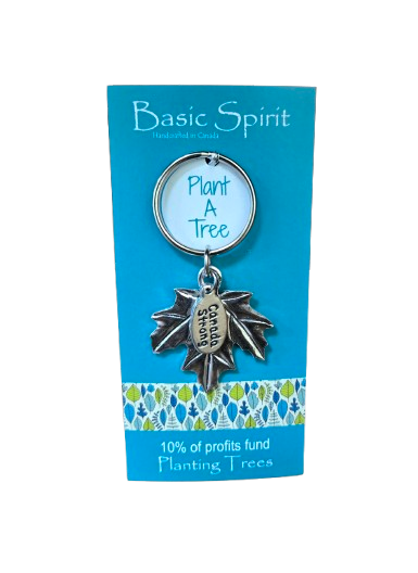 Maple Leaf Plant A Tree Canada Strong Key Chain
