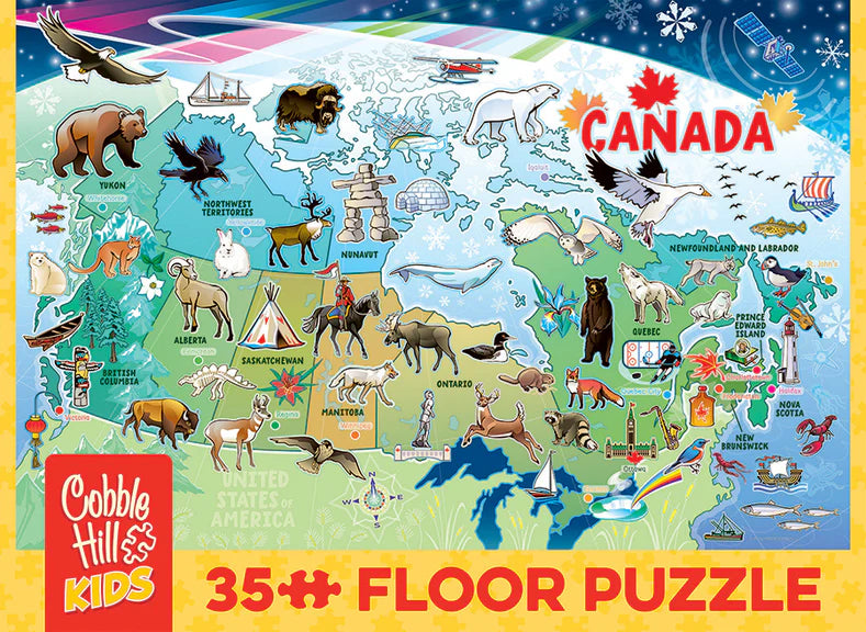 Map of Canada 35pc Floor Puzzle